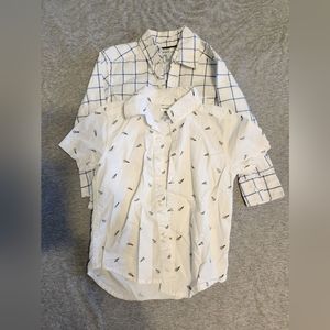 2 Carters 2t dress shirts 1 long sleeve, 1 shirt sleeve